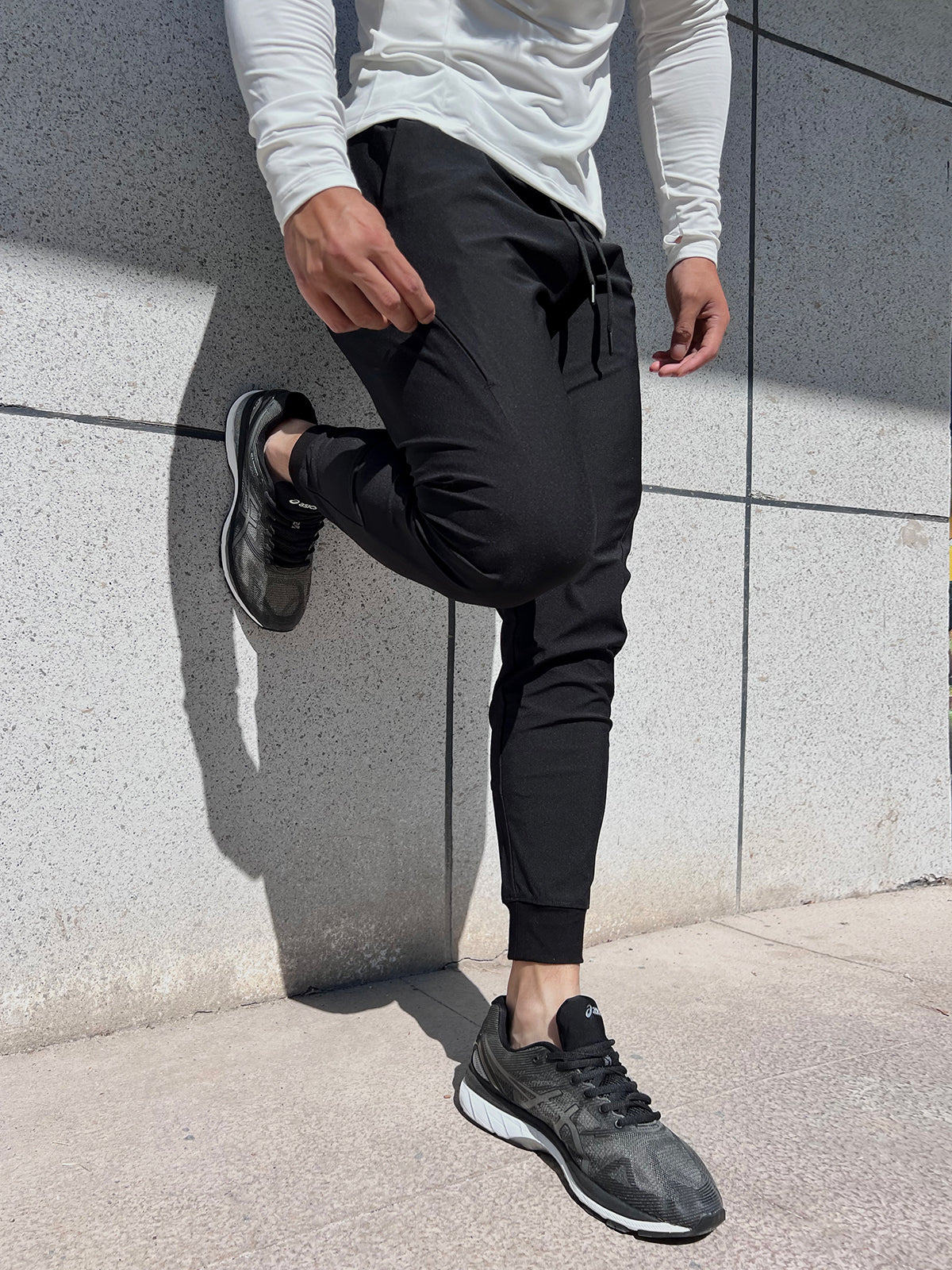 Aiden | Pantalon de Jogging avec Tissu Extensible et Poignets Élastiques pour Hommes