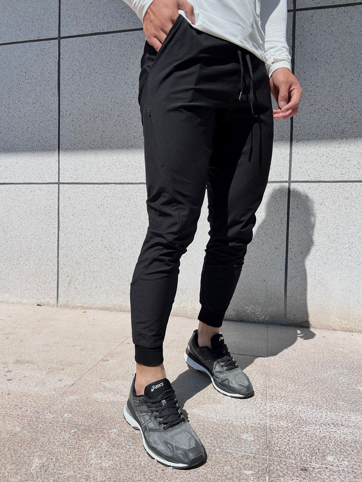 Aiden | Pantalon de Jogging avec Tissu Extensible et Poignets Élastiques pour Hommes