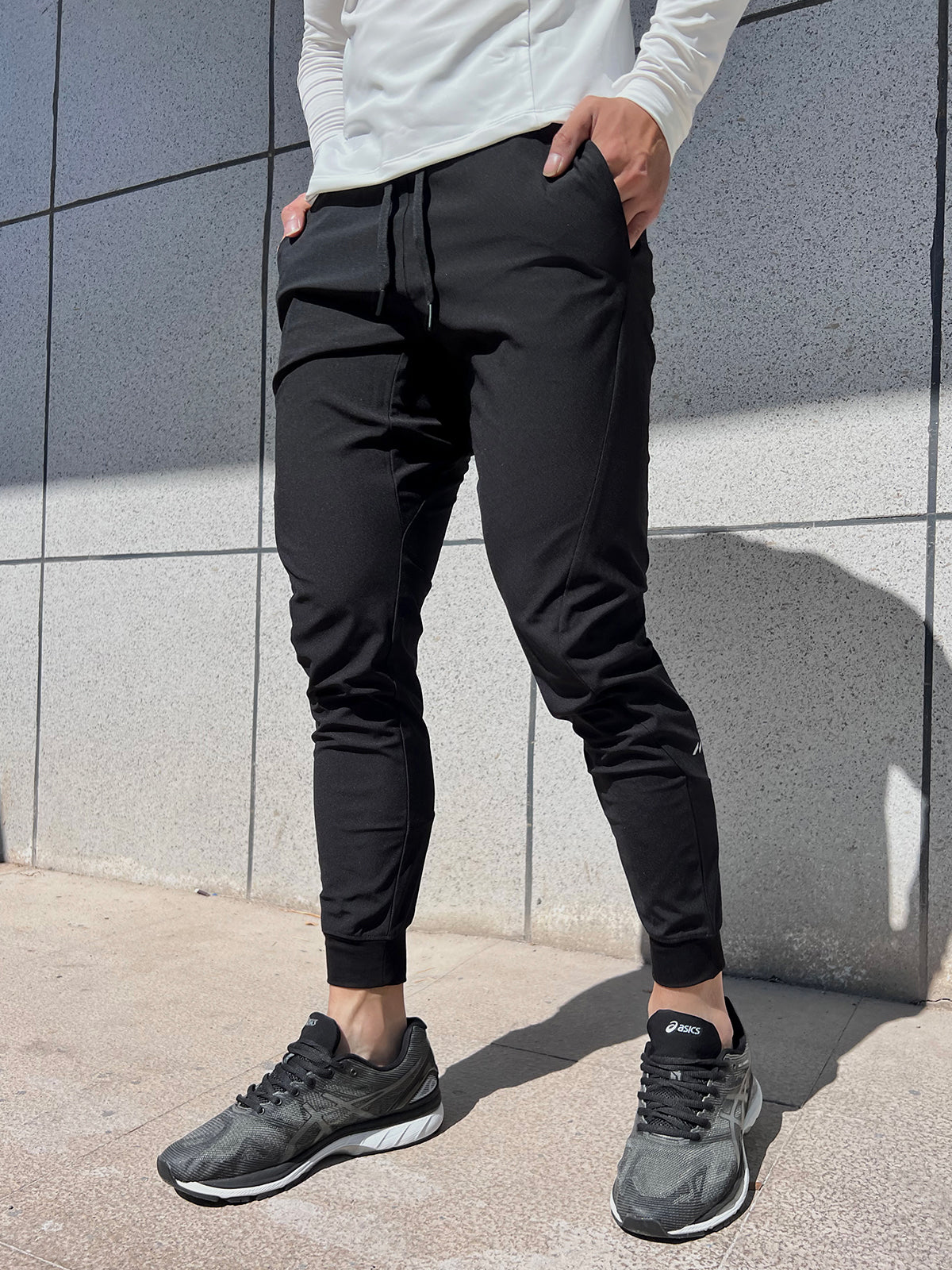 Aiden | Pantalon de Jogging avec Tissu Extensible et Poignets Élastiques pour Hommes