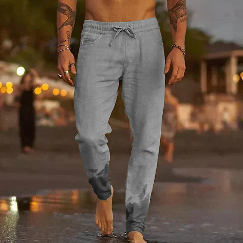 Aldo - Pantalon de lin décontracté pour hommes