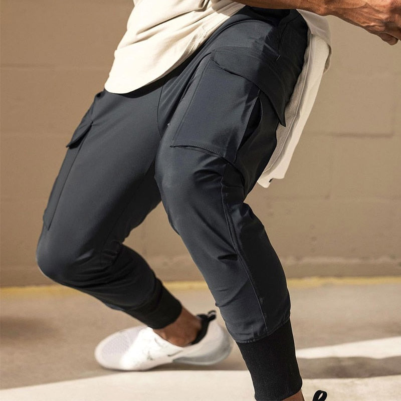 Athlétique | Pantalon de Jogging avec Confort Extensible et Poches Pratiques pour Hommes