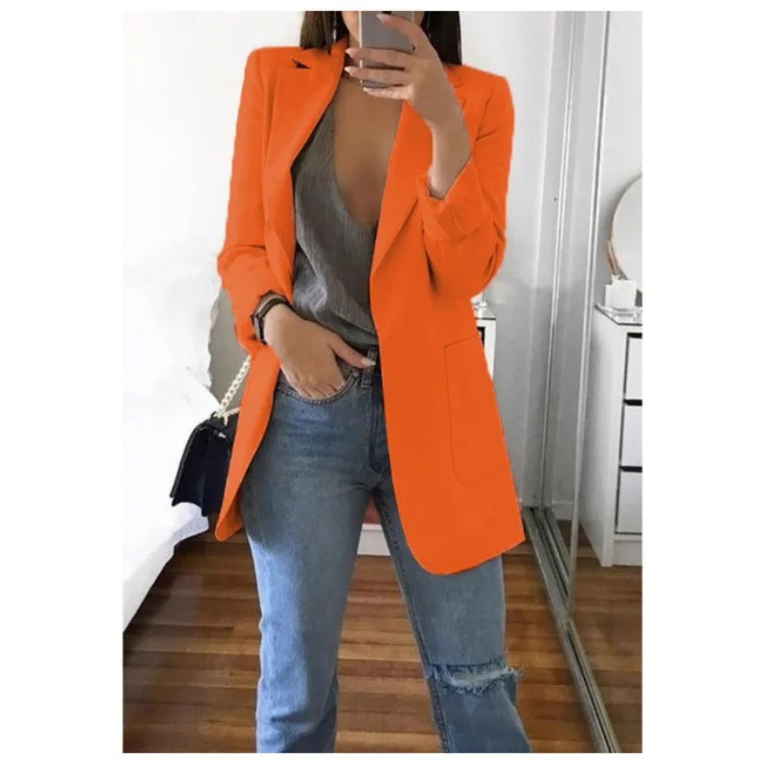 Sophie - Blazer Long Élégant