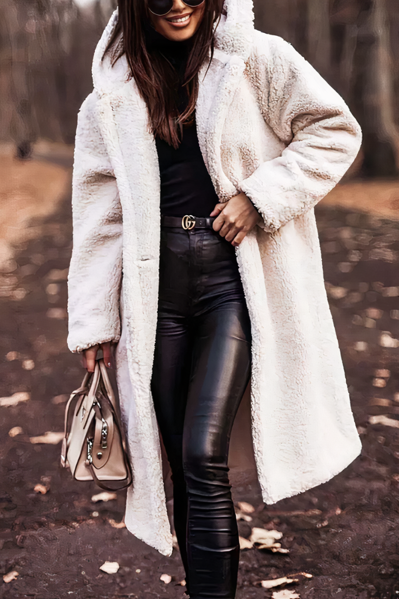 Céleste | Manteau en peluche avec Élégance et Confort pour Femmes