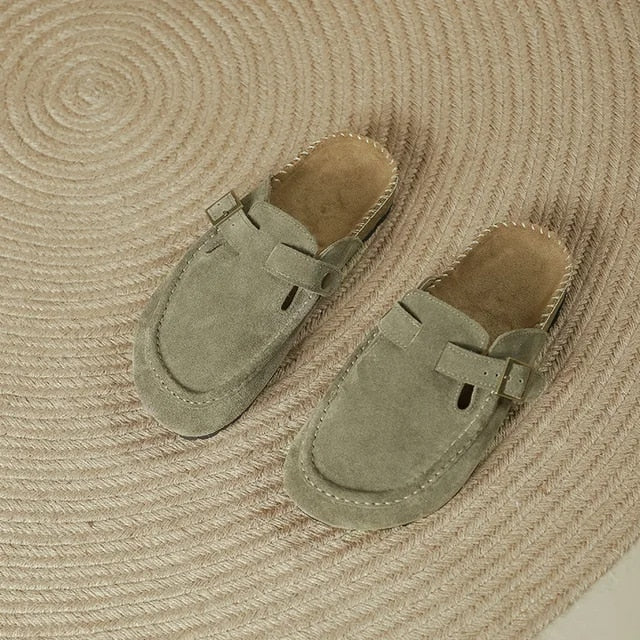 Aurora | Baskets en cuir avec semelle en liège et style élégant pour Femmes