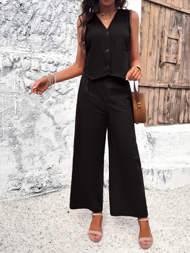 Sienna | Ensemble Gilet Boutonné avec Confort et Élégance pour Femmes