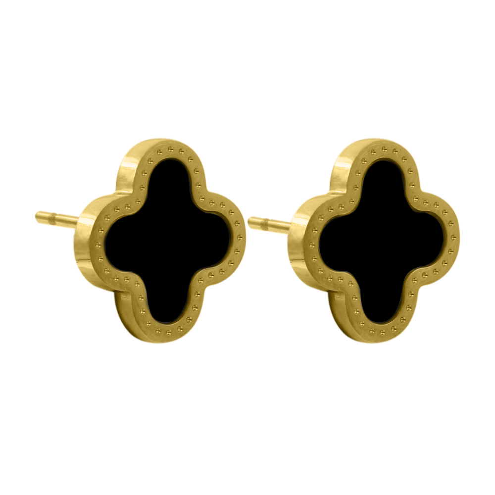 Céleste | Boucles d'oreilles avec Nacre Unique et Plaquage en Or 14 Carats pour Femmes