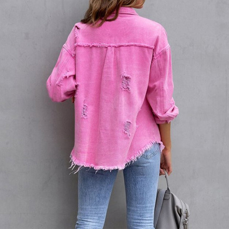 Thrive Denim Blouse