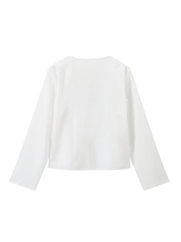 Sophie | Élégante blouse à nouer