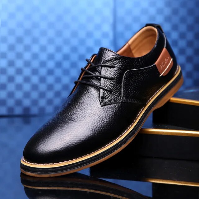 Chaussures en cuir véritable pour hommes