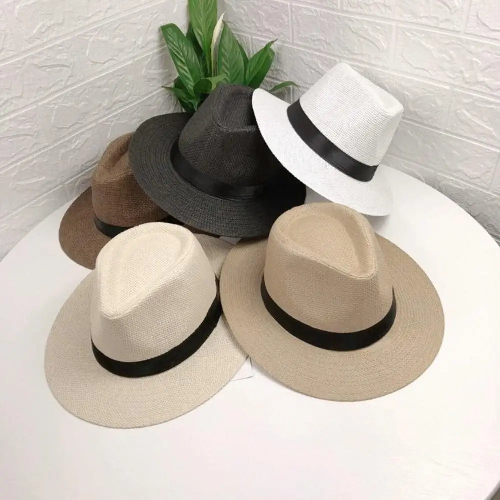 Soleil | Chapeau de paille léger avec Style Élégant et Protection Solaire pour Hommes