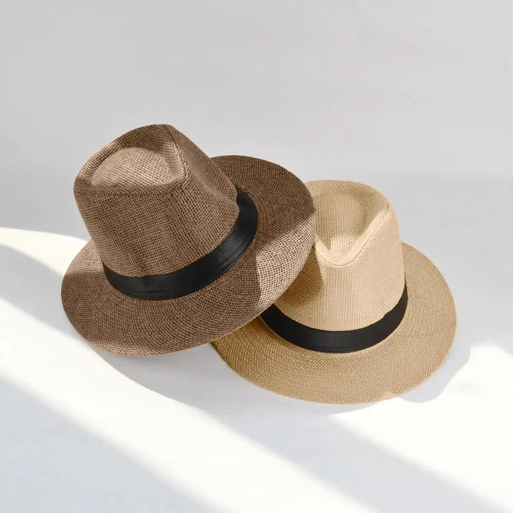 Soleil | Chapeau de paille léger avec Style Élégant et Protection Solaire pour Hommes