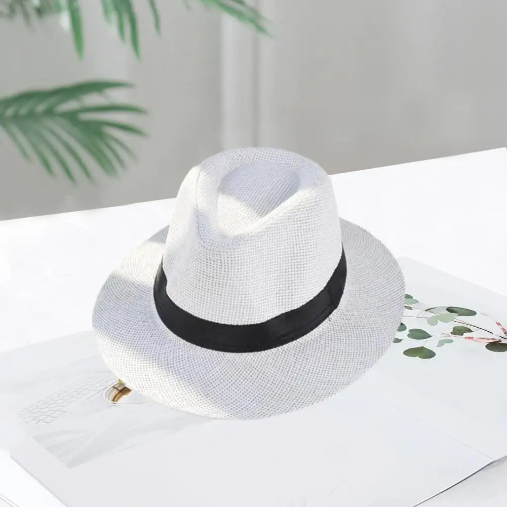 Soleil | Chapeau de paille léger avec Style Élégant et Protection Solaire pour Hommes