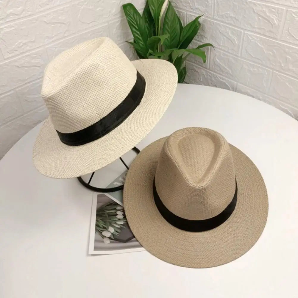 Soleil | Chapeau de paille léger avec Style Élégant et Protection Solaire pour Hommes