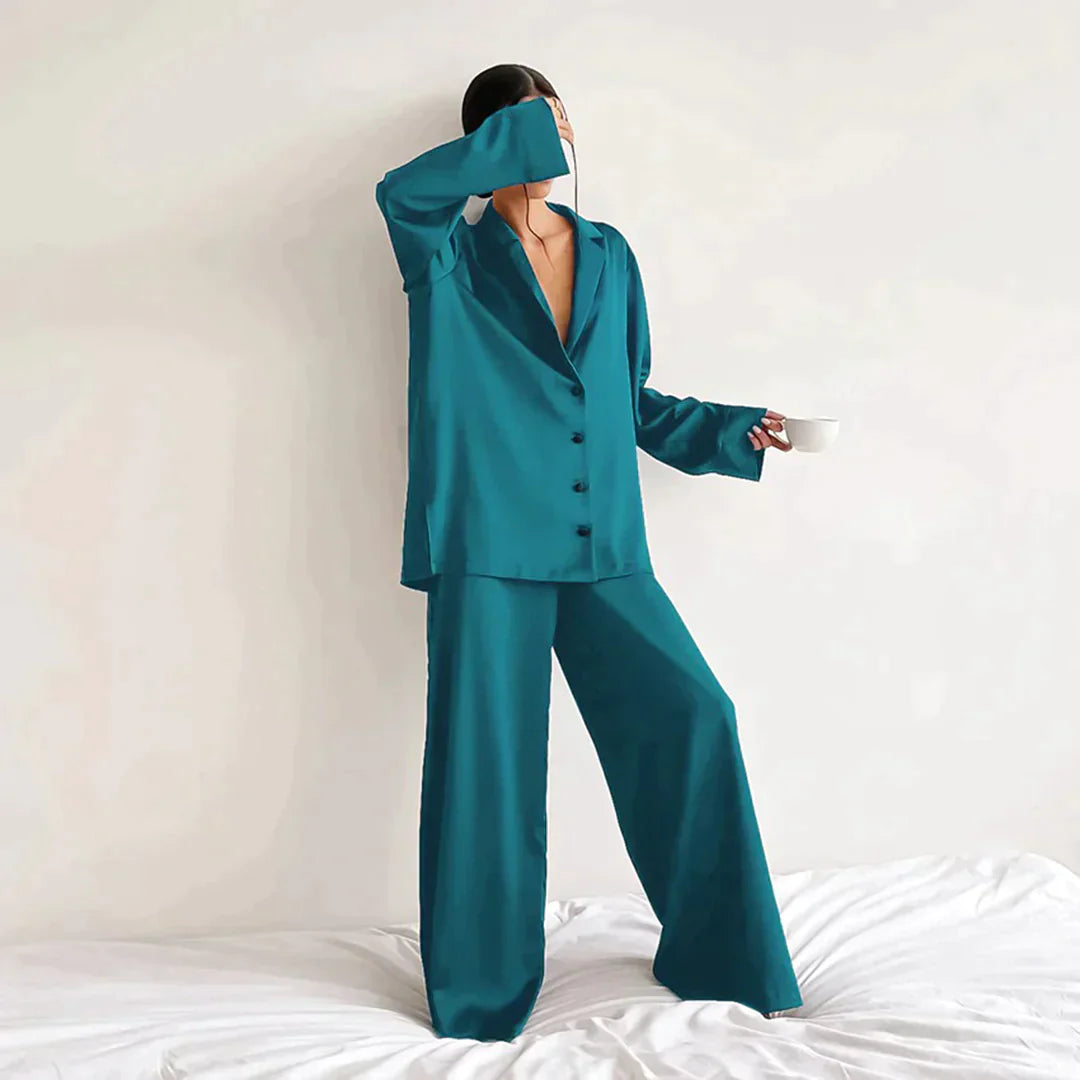 Sérénité | Ensemble de Pyjama en Soie Hypoallergénique et Ultra-Léger pour Femmes