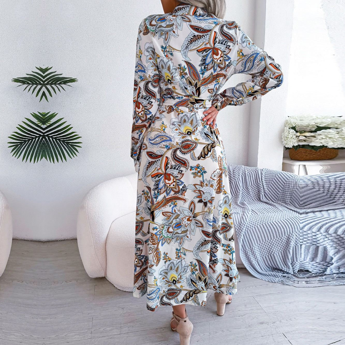 Aurelia | Robe Bohème avec Motifs Variés et Tissu de Haute Qualité pour Femmes