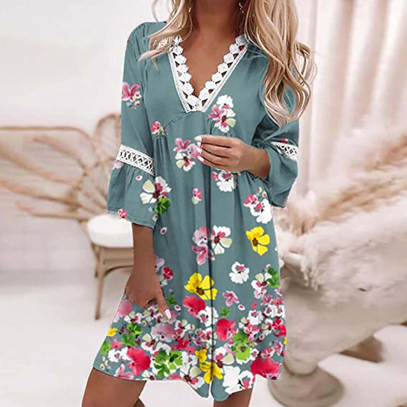 Solstice | Breezy Blooms Robe d'été pour femmes