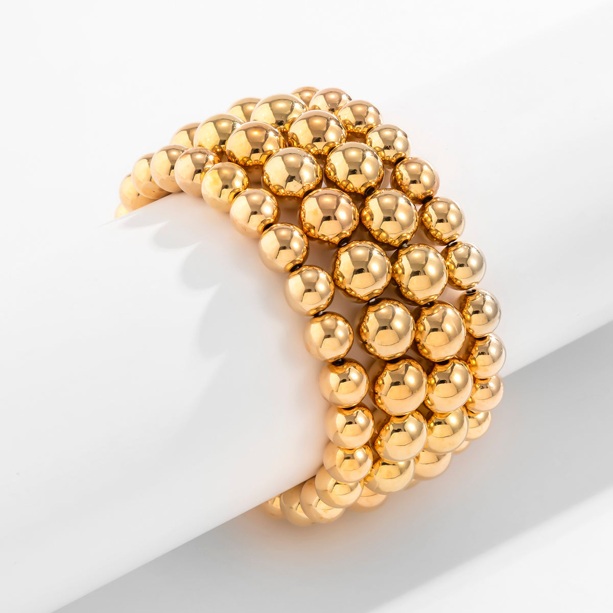 Zara | Bracelet en Chaîne avec Perles Dorées Éblouissantes pour Femmes