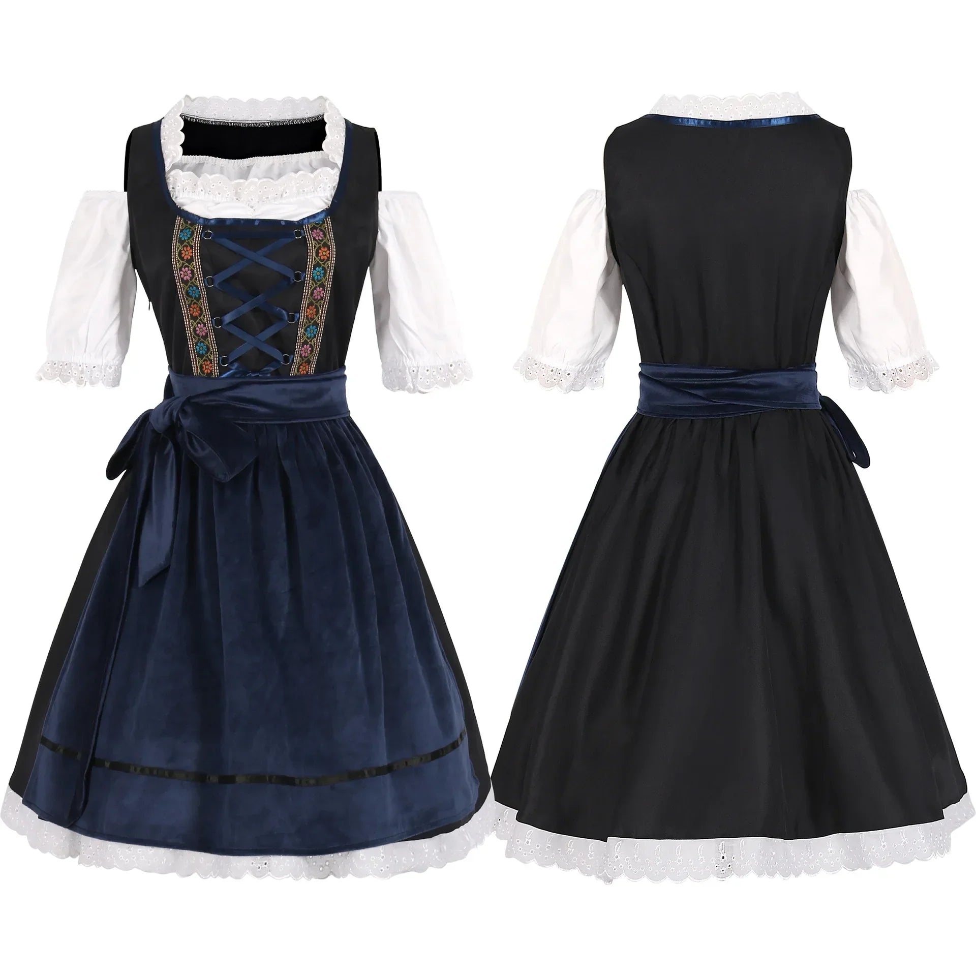 Bettine | Robe Dirndl Pour Femmes | Bleu