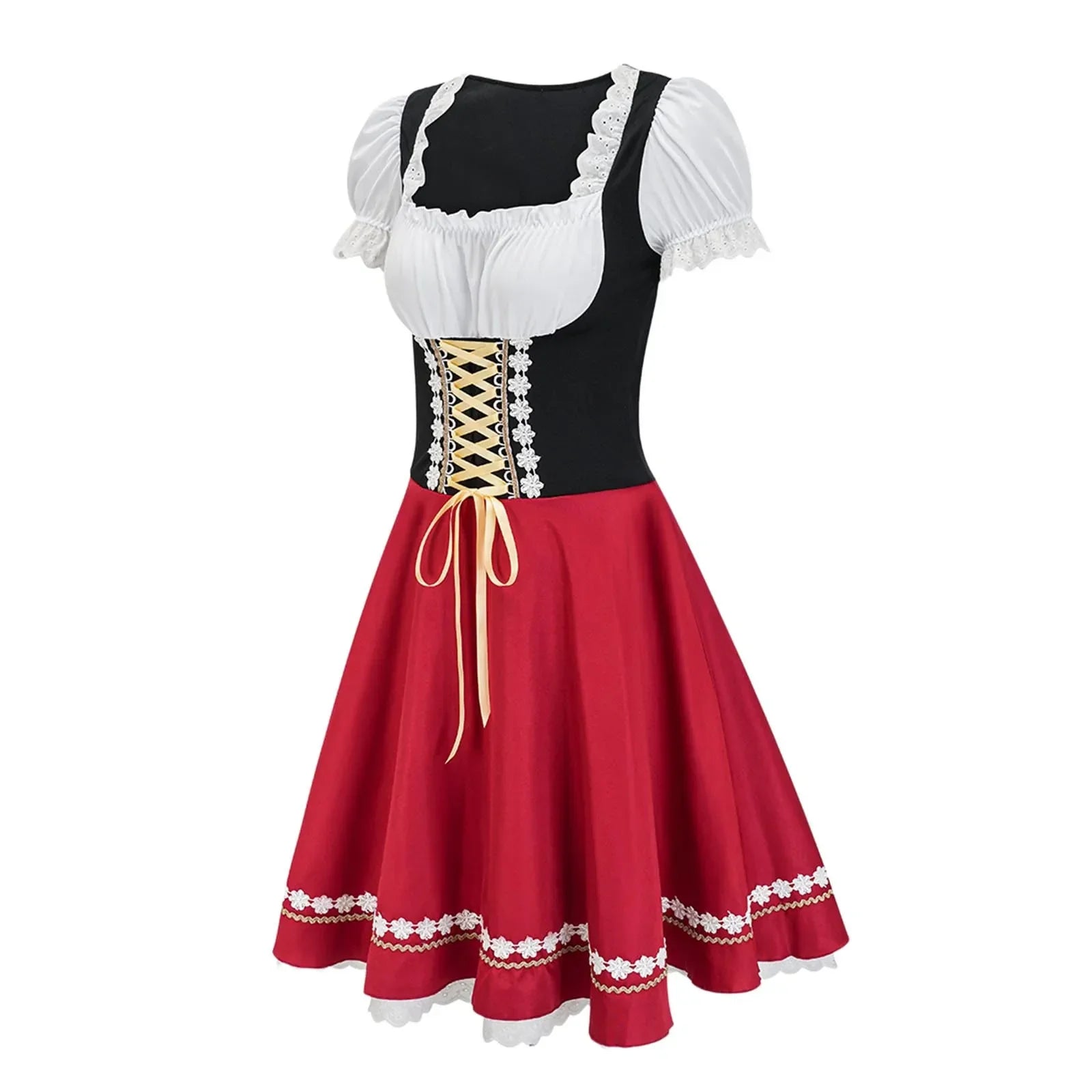 Albina | Robe dirndl pour femmes | Rouge