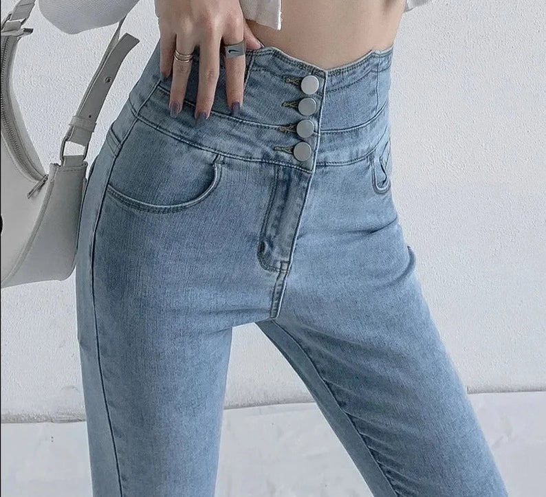 Zara | Jean Crayon Vintage avec Confort Exceptionnel et Élégance Intemporelle pour Femmes