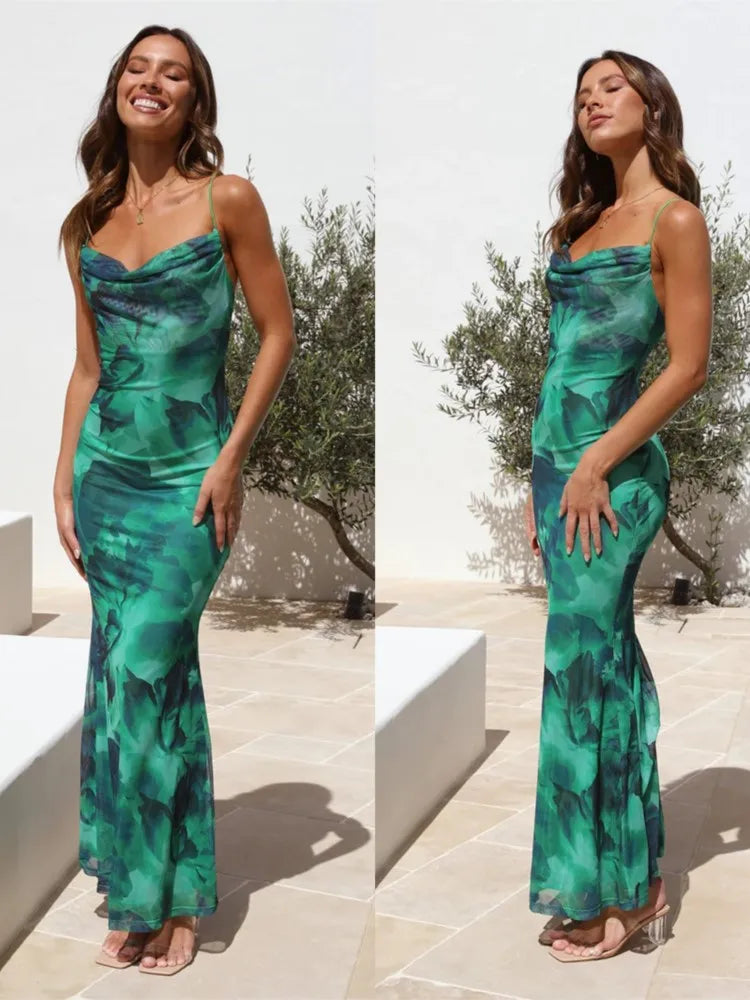 Beate | Femme Robe élégante | Vert émeraude