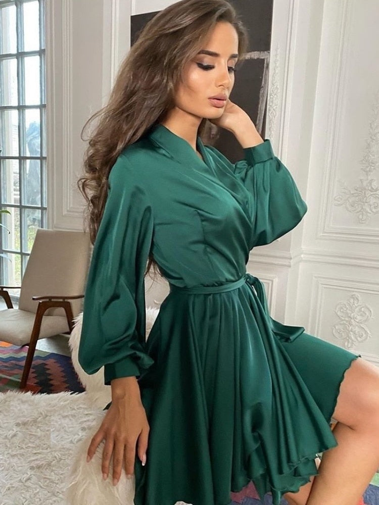 Bellevo | Robe en satin chic pour toutes vos occasions festives