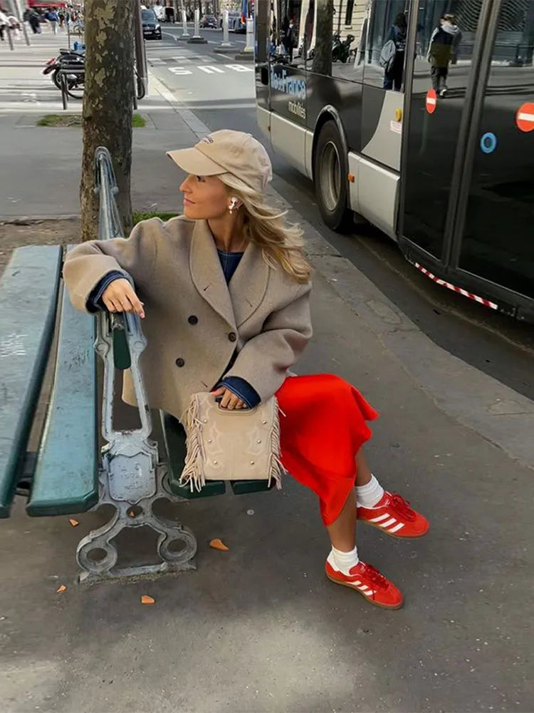 Céleste | Manteau en Laine avec Élégance Intemporelle et Confort pour Femmes