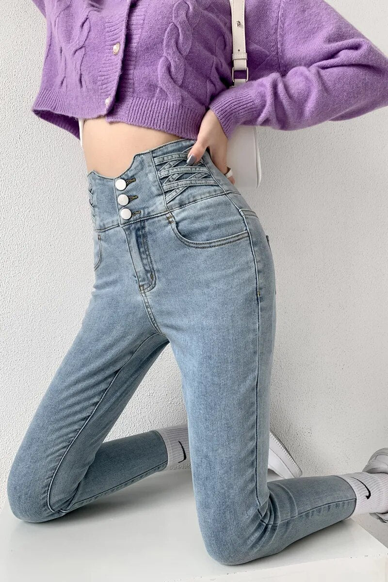 Zara | Jean Crayon Vintage avec Confort Exceptionnel et Élégance Intemporelle pour Femmes