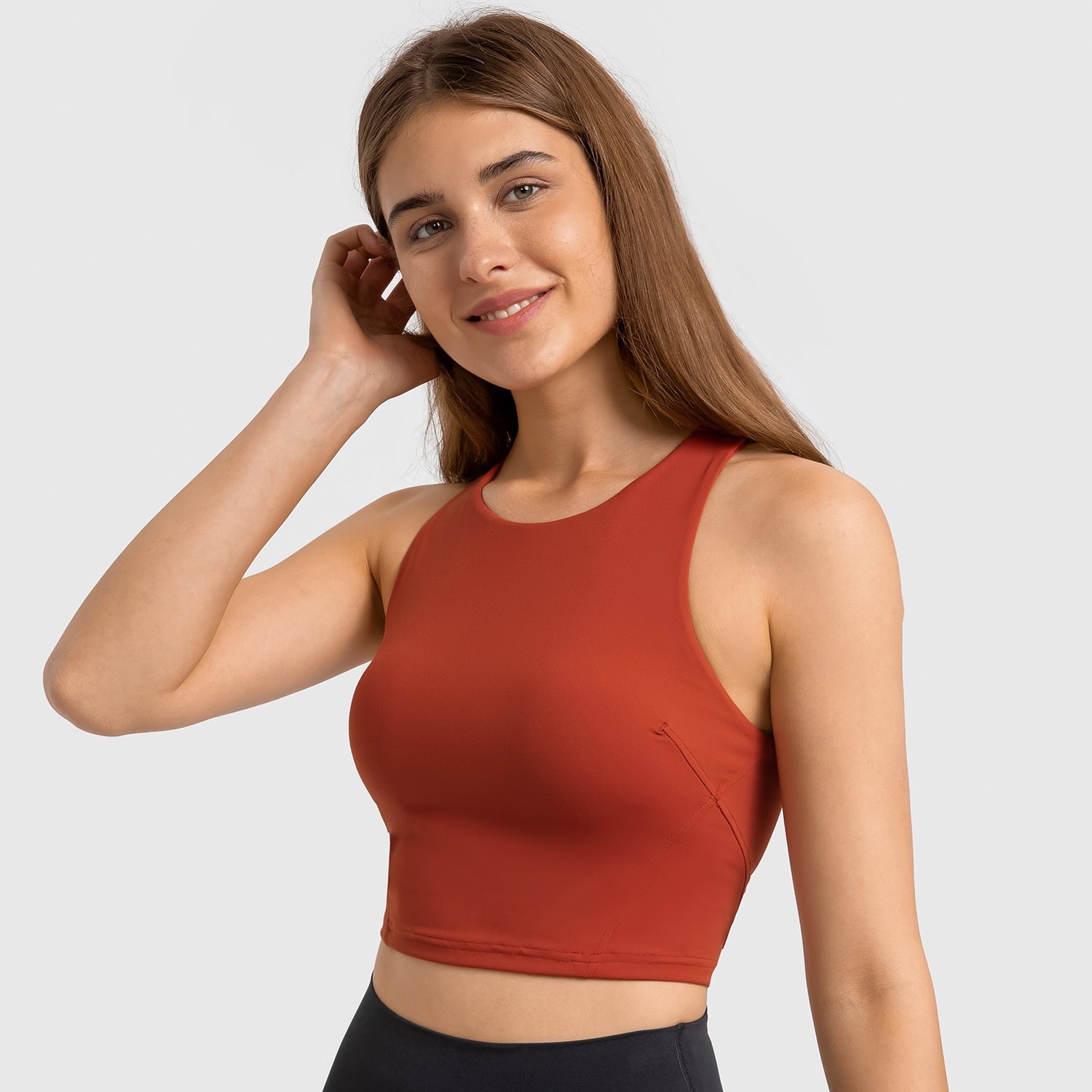 Alyssa | T-shirt Sportif avec Soutien-Gorge Intégré et Style Élégant pour Femmes