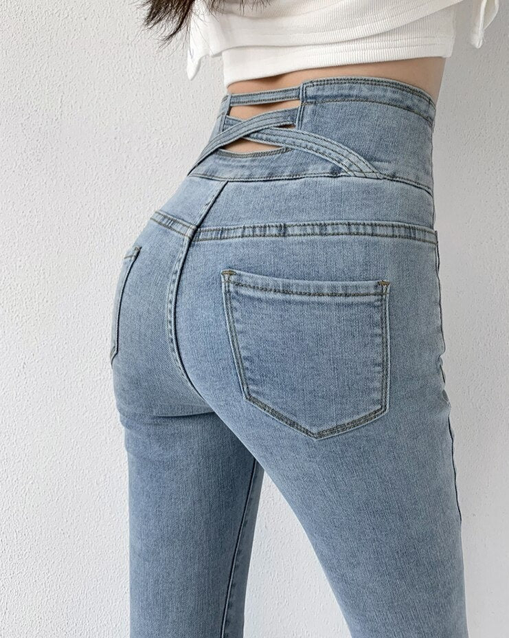 Zara | Jean Crayon Vintage avec Confort Exceptionnel et Élégance Intemporelle pour Femmes