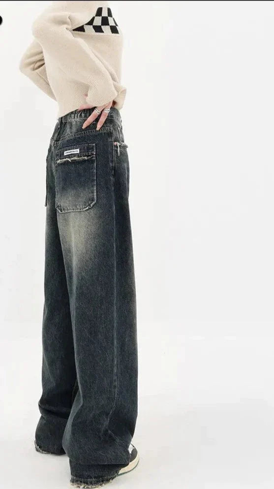 Céleste | Jean Denim avec Taille Haute et Coupe Droite pour Femme