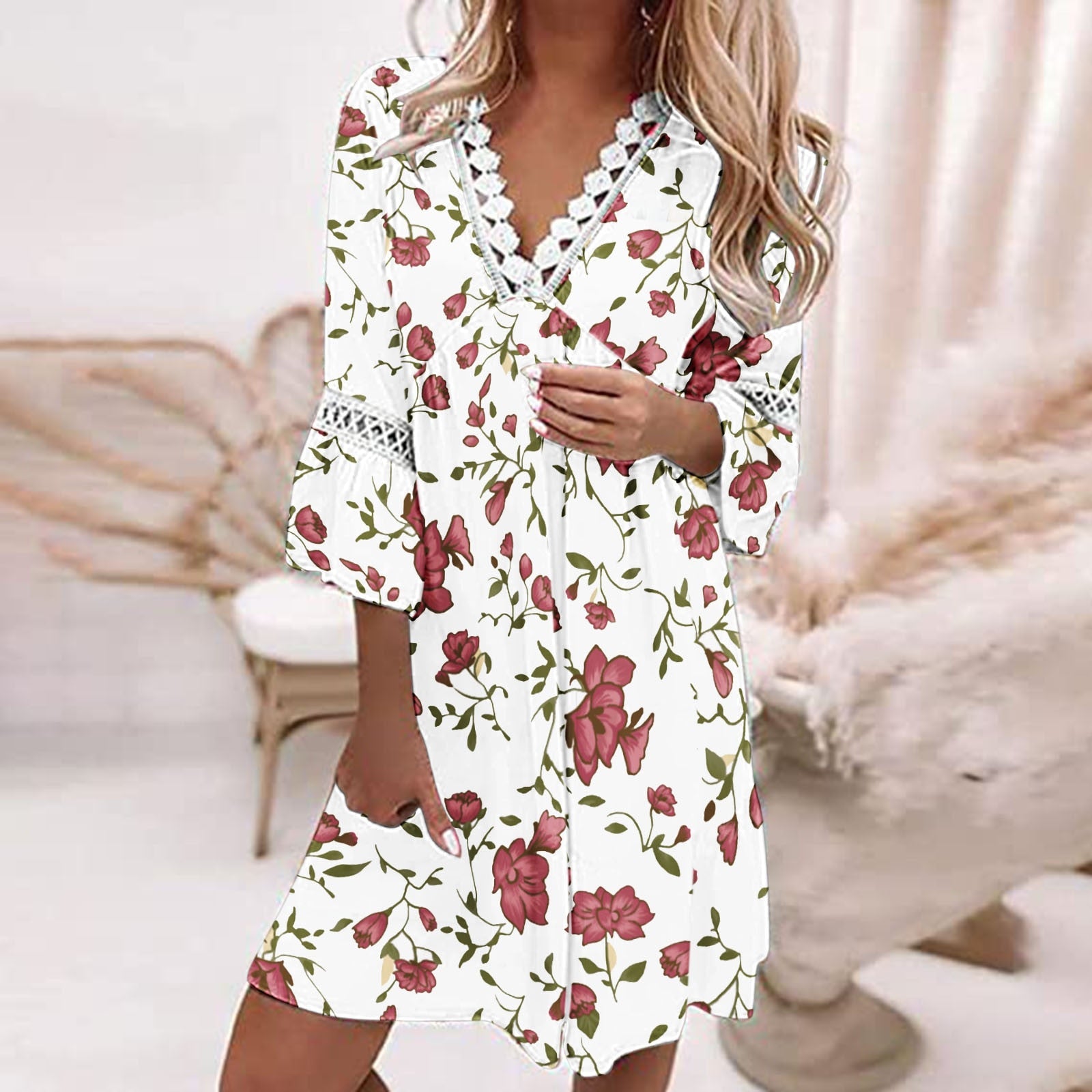 Solstice | Breezy Blooms Robe d'été pour femmes