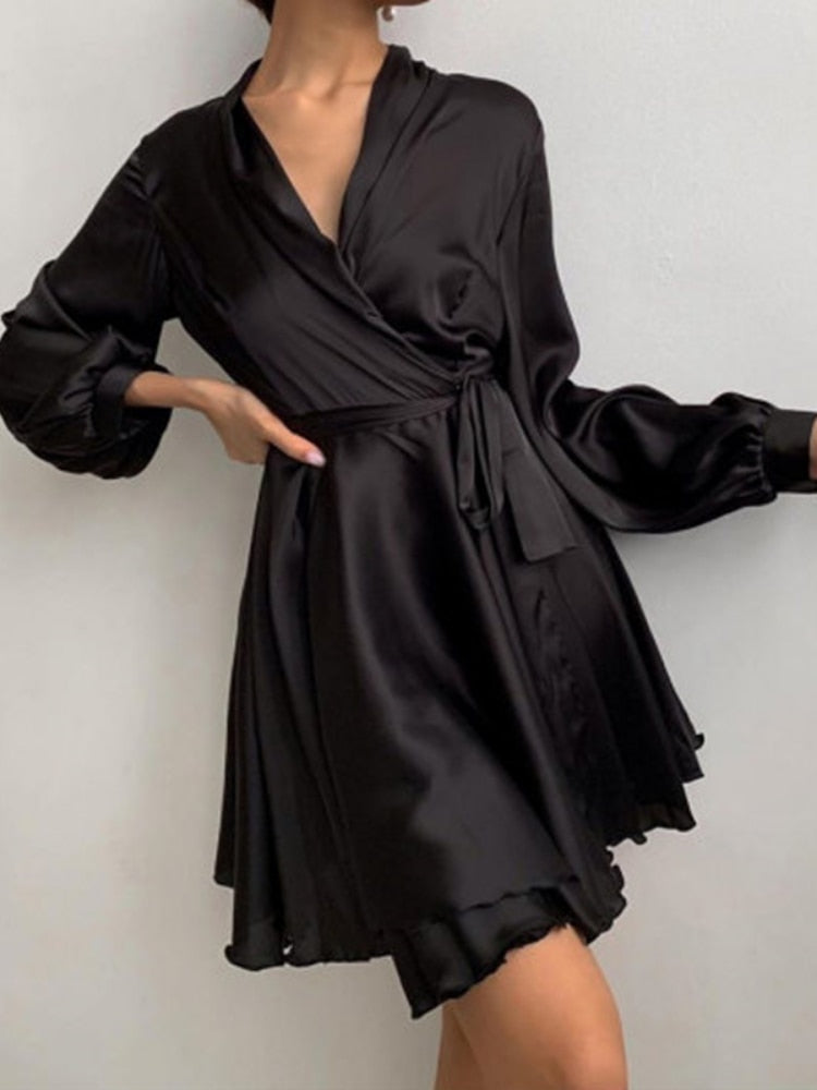 Bellevo | Robe en satin chic pour toutes vos occasions festives