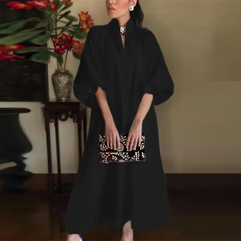 Lysandra | Robe maxi avec Motifs Élégants et Tissus de Haute Qualité pour Femmes