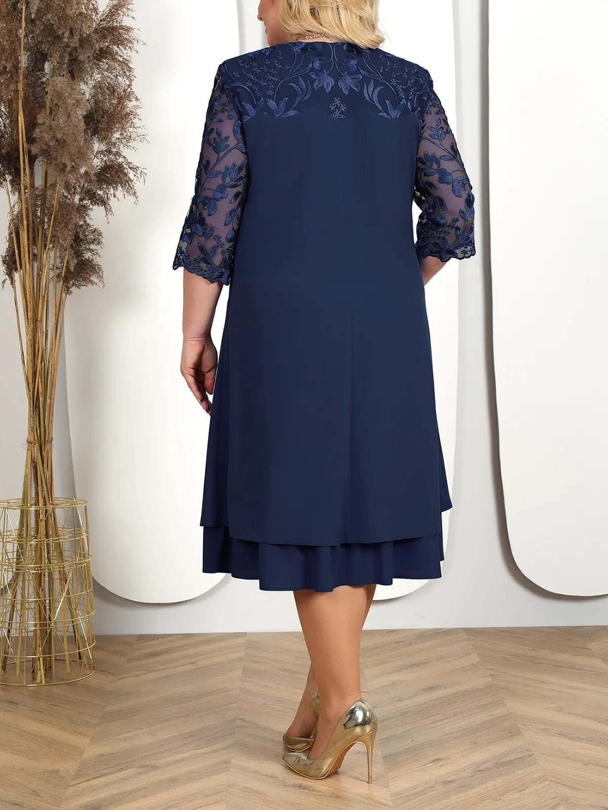 Sophie Paris® I Plus Size Robe à fleurs brodées