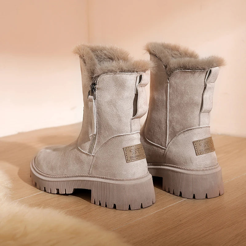 Céleste | Bottes d'hiver avec Doublure en Sherpa et Imperméabilité pour Femmes