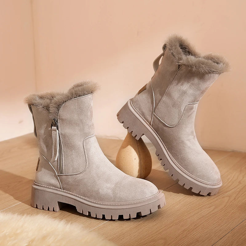 Céleste | Bottes d'hiver avec Doublure en Sherpa et Imperméabilité pour Femmes