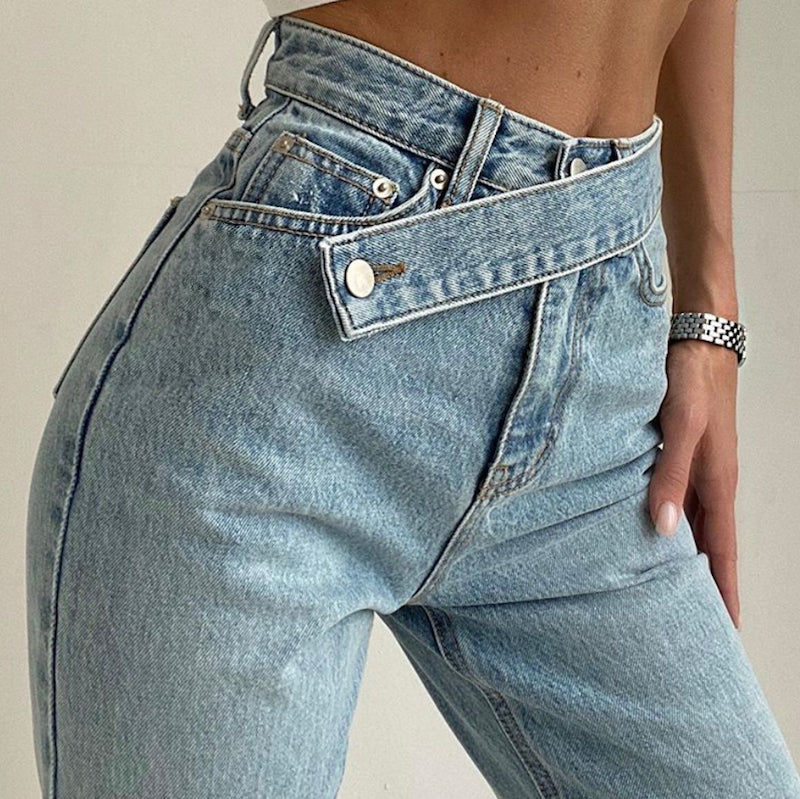 Violetta | Jeans Taille Haute avec Confort Élégant et Design Unique pour Femmes