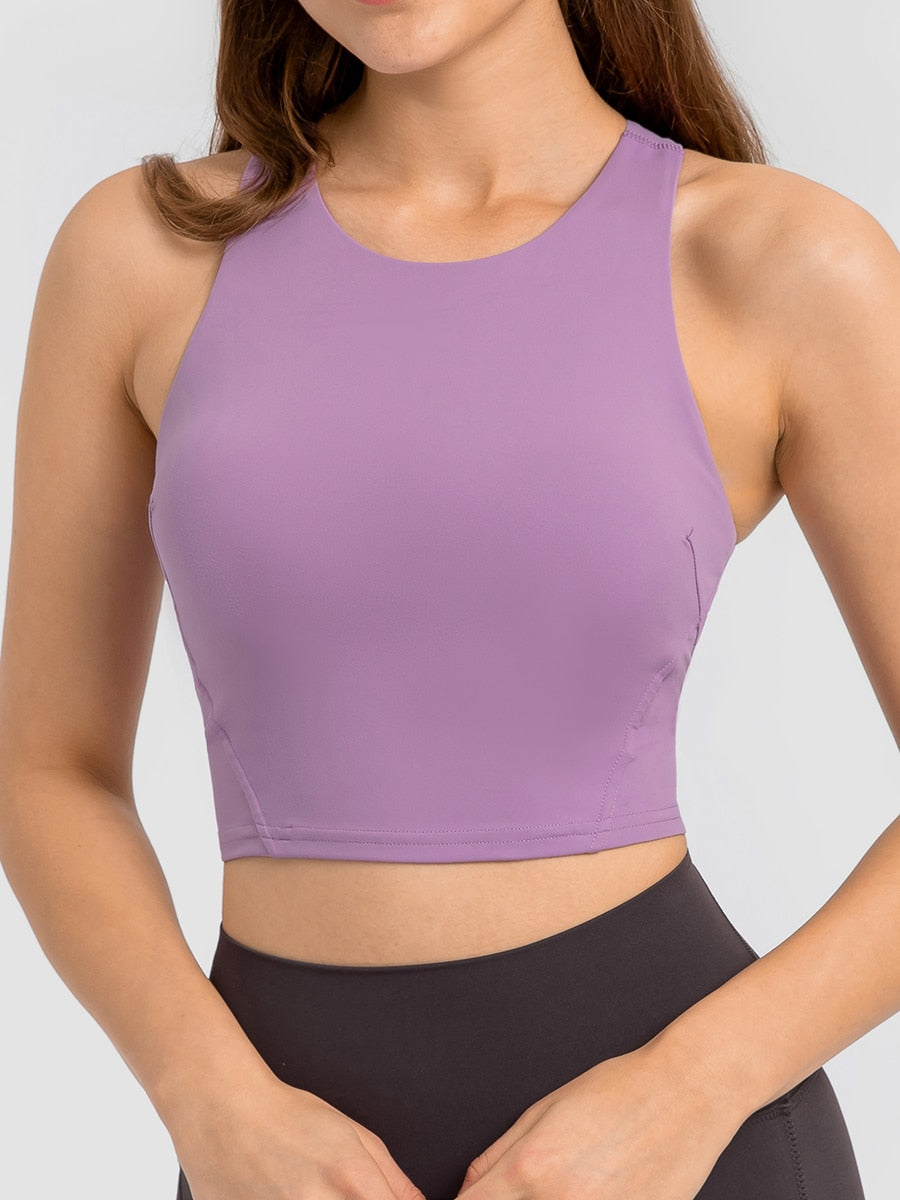 Alyssa | T-shirt Sportif avec Soutien-Gorge Intégré et Style Élégant pour Femmes