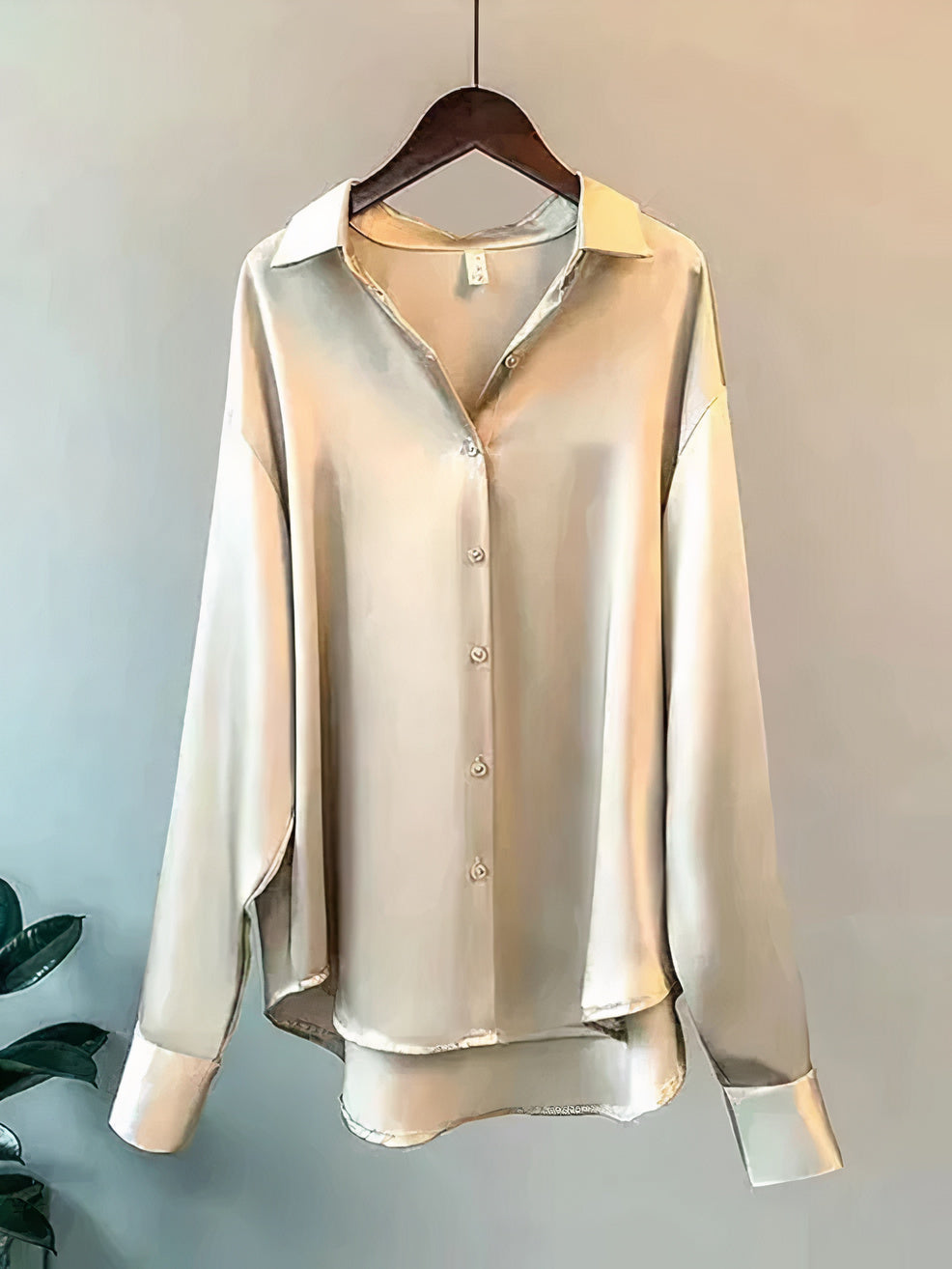 Sophie | Blouse en Satin avec Élégance Vintage pour Femmes