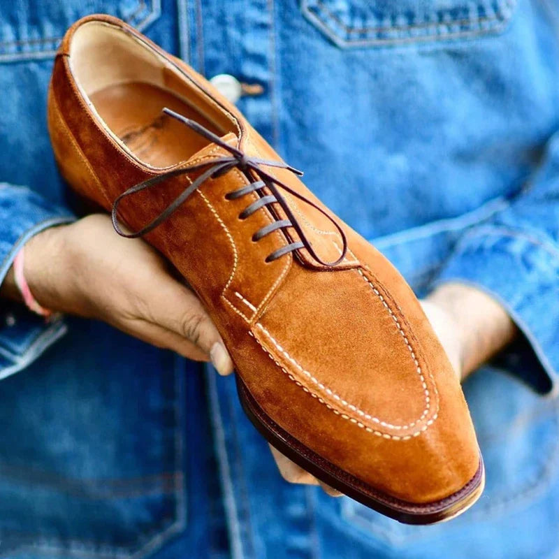 Aldric | Chaussures Oxford en Daim avec Artisanat Distingué et Confort Durable pour Hommes