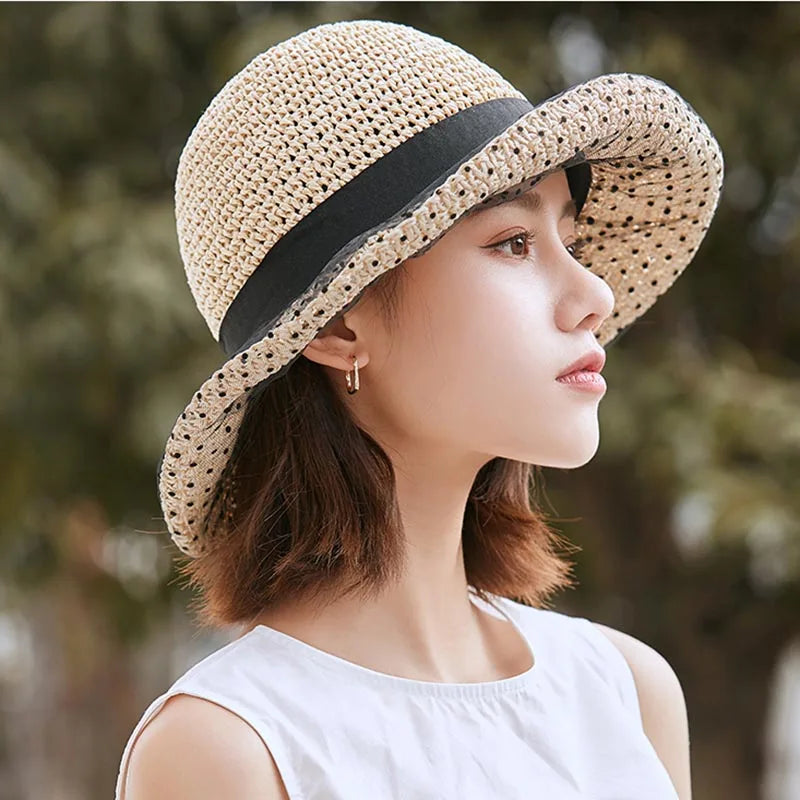 Céleste | Chapeau d'été avec Broderie Ajourée et Style Élégant pour Femmes