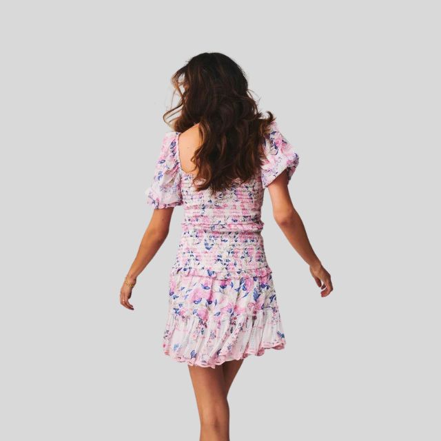 Céleste | Robe Florale avec Manches Bouffantes et Tissus de Haute Qualité pour Femmes