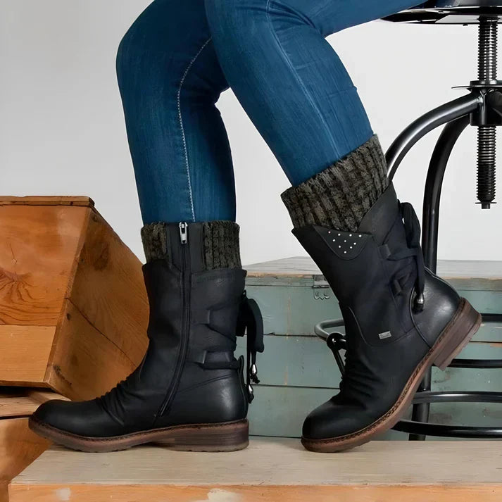 Monika | Bottines Cuir Élégantes pour Femmes