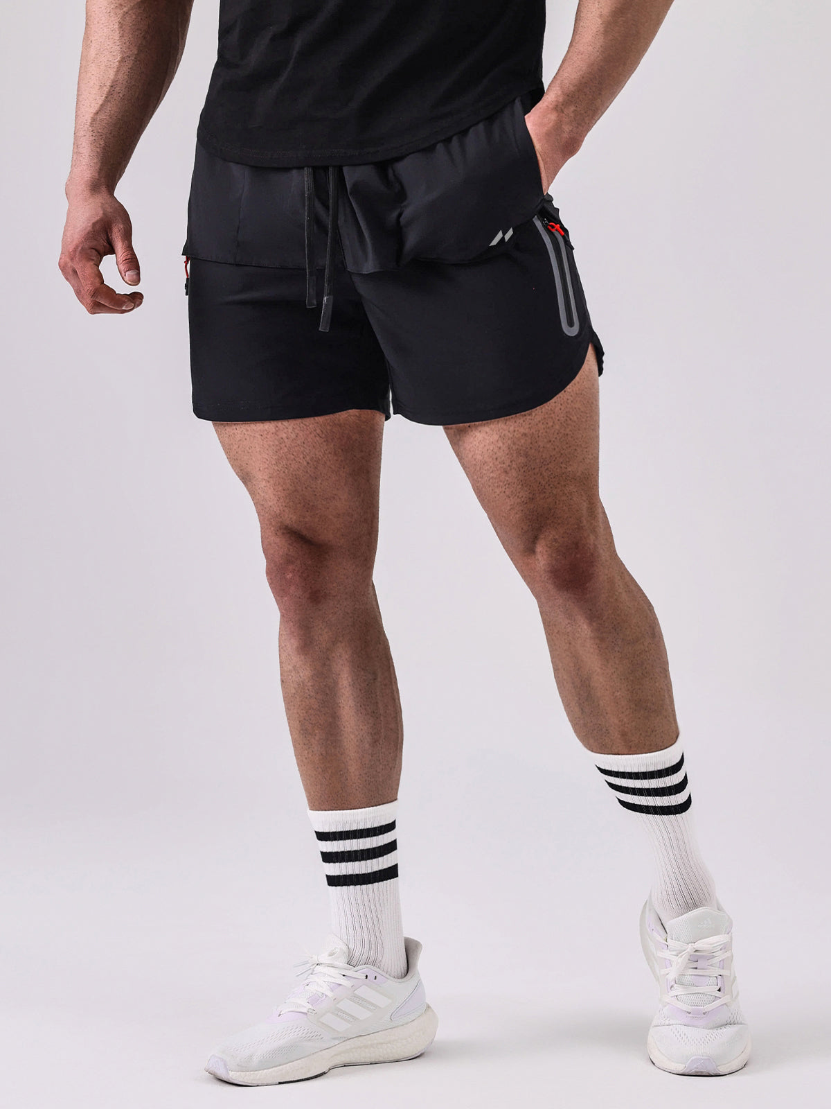 Axel | Short de Sport avec Tissu Élastique et Évacuation de l'Humidité pour Hommes