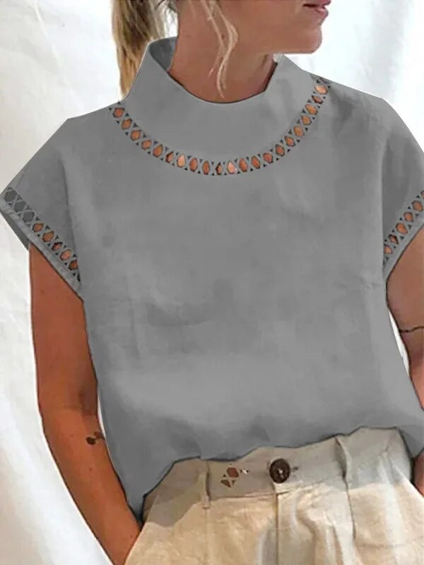 Clara | Blouse Vintage avec Tissu Aéré et Coupe Décontractée pour Femmes