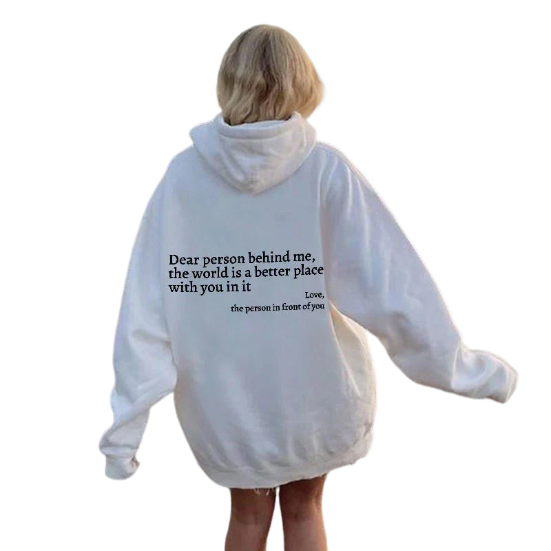 Sweatshirt "Chère personne derrière moi