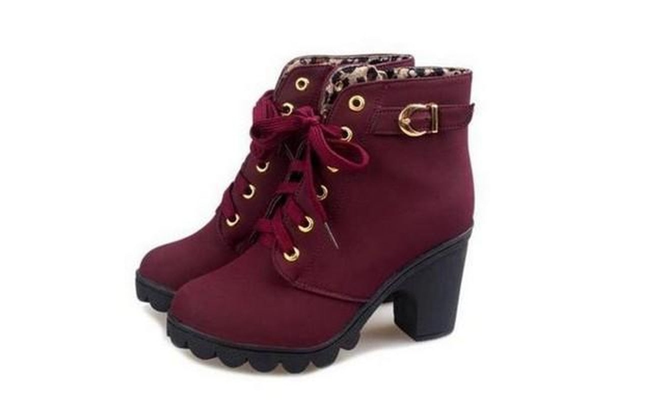 Raffiette - Bottes élégantes à talon pour femmes