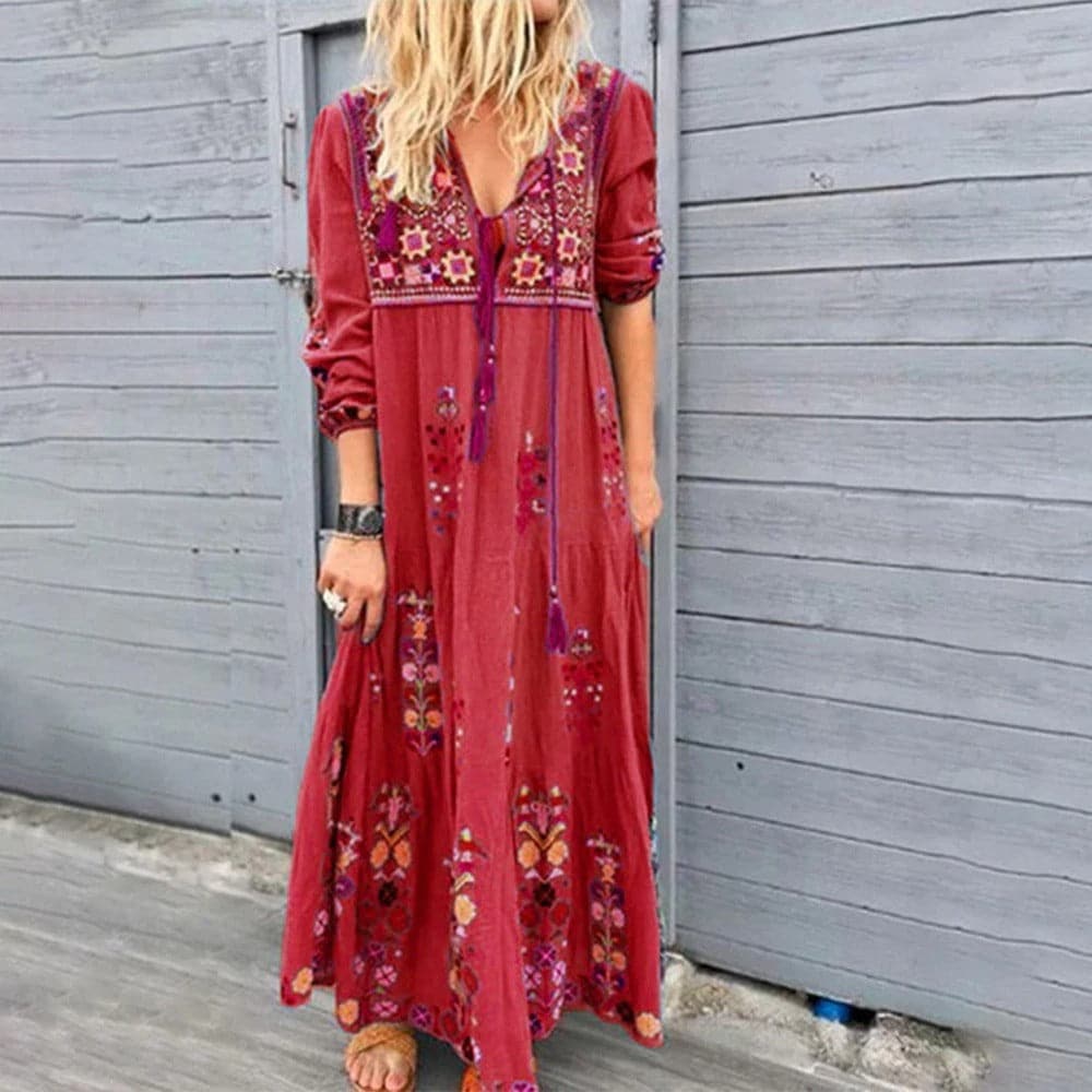 Jennifer - Robe longue élégante de style bohème