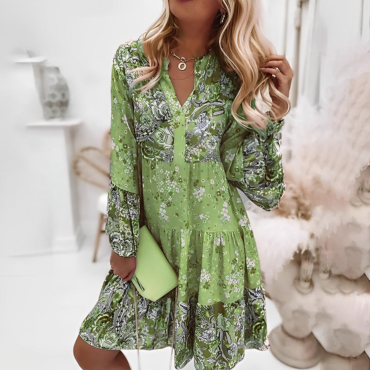 Bellevo | Robe vintage à imprimé floral